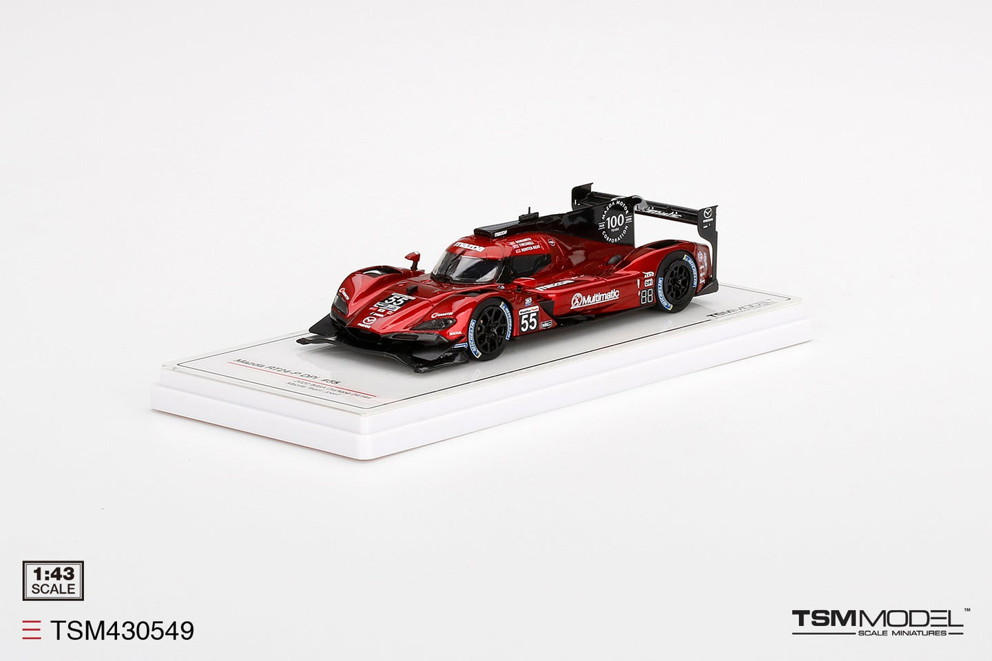 TRUESCALE MINIATURES MAZDA RT24-P DPI NO.55 MAZDA MOTORSPORTS 2020