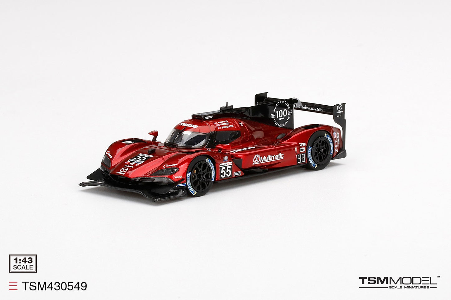 TRUESCALE MINIATURES MAZDA RT24-P DPI NO.55 MAZDA MOTORSPORTS 2020