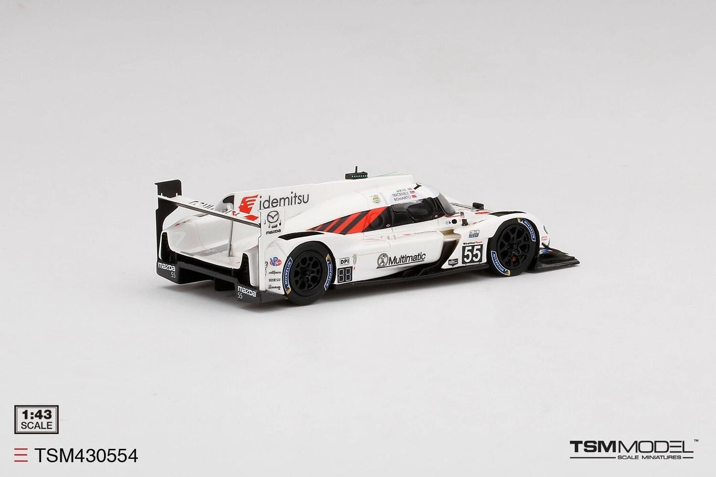 TRUESCALE MINIATURES MAZDA RT24-P DPI NO.55 MAZDA MOTORSPORTS 2021 IMSA DAYTONA 24 HRS 3RD PLACE