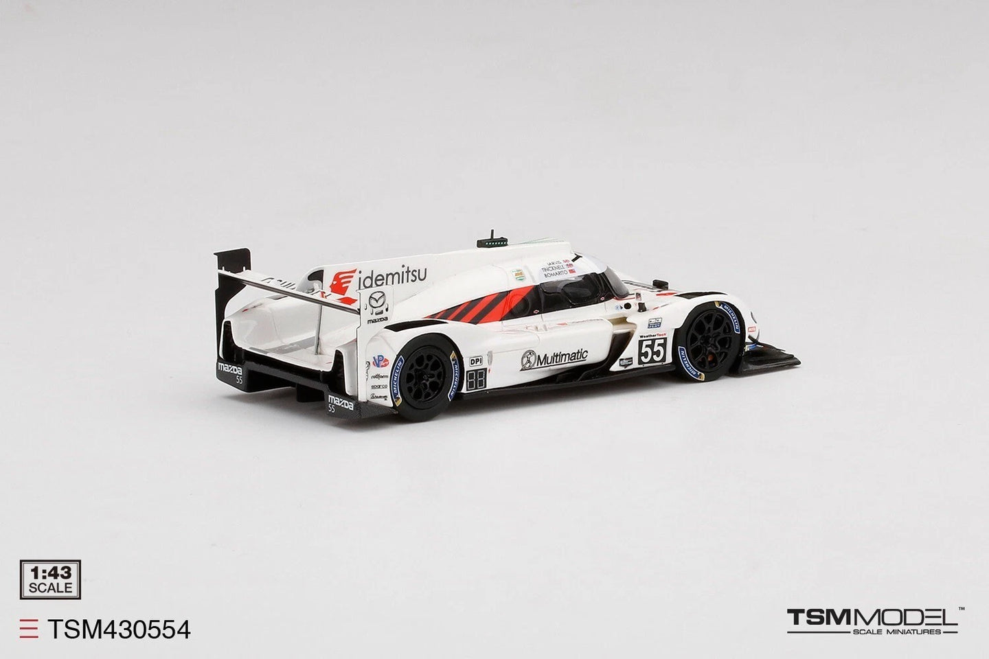 TRUESCALE MINIATURES MAZDA RT24-P DPI NO.55 MAZDA MOTORSPORTS 2021 IMSA DAYTONA 24 HRS 3RD PLACE