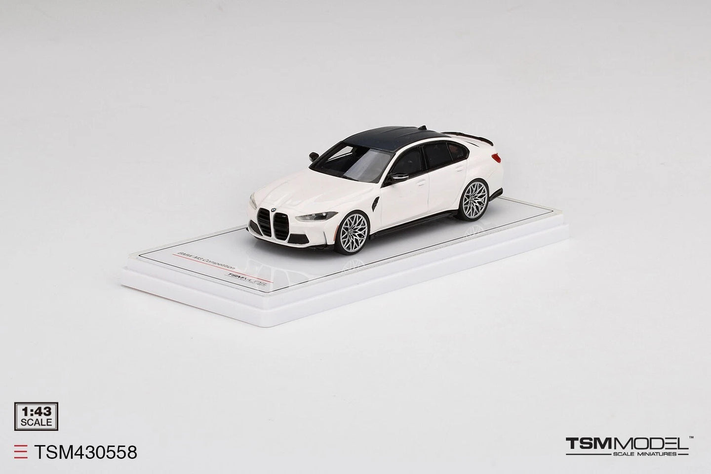 TRUESCALE MINIATURES BMW M3 COMPETITION (G80) ALPINE WHITE