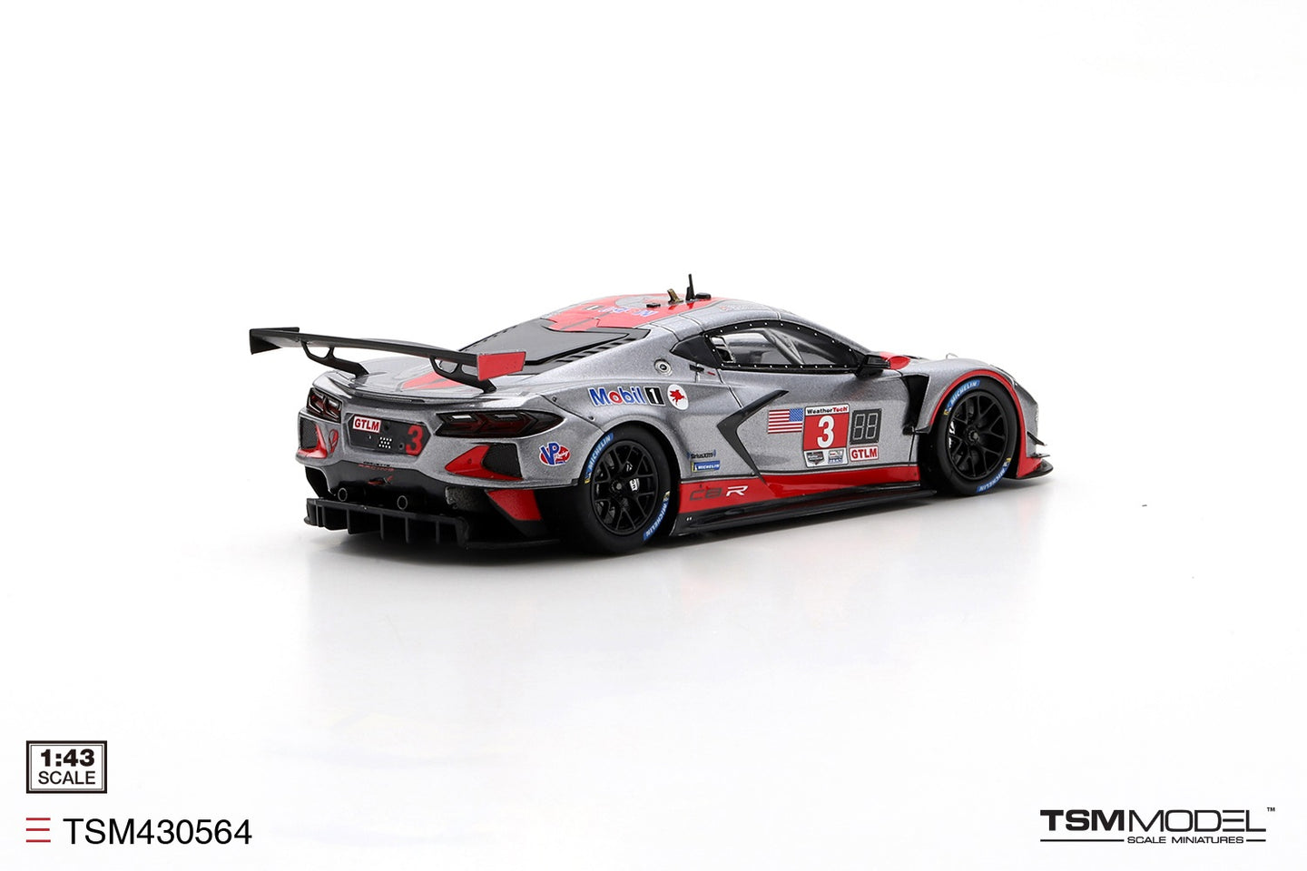 TRUESCALE MINIATURES CORVETTE C8.R NO.3 2021 12 HRS OF SEBRING