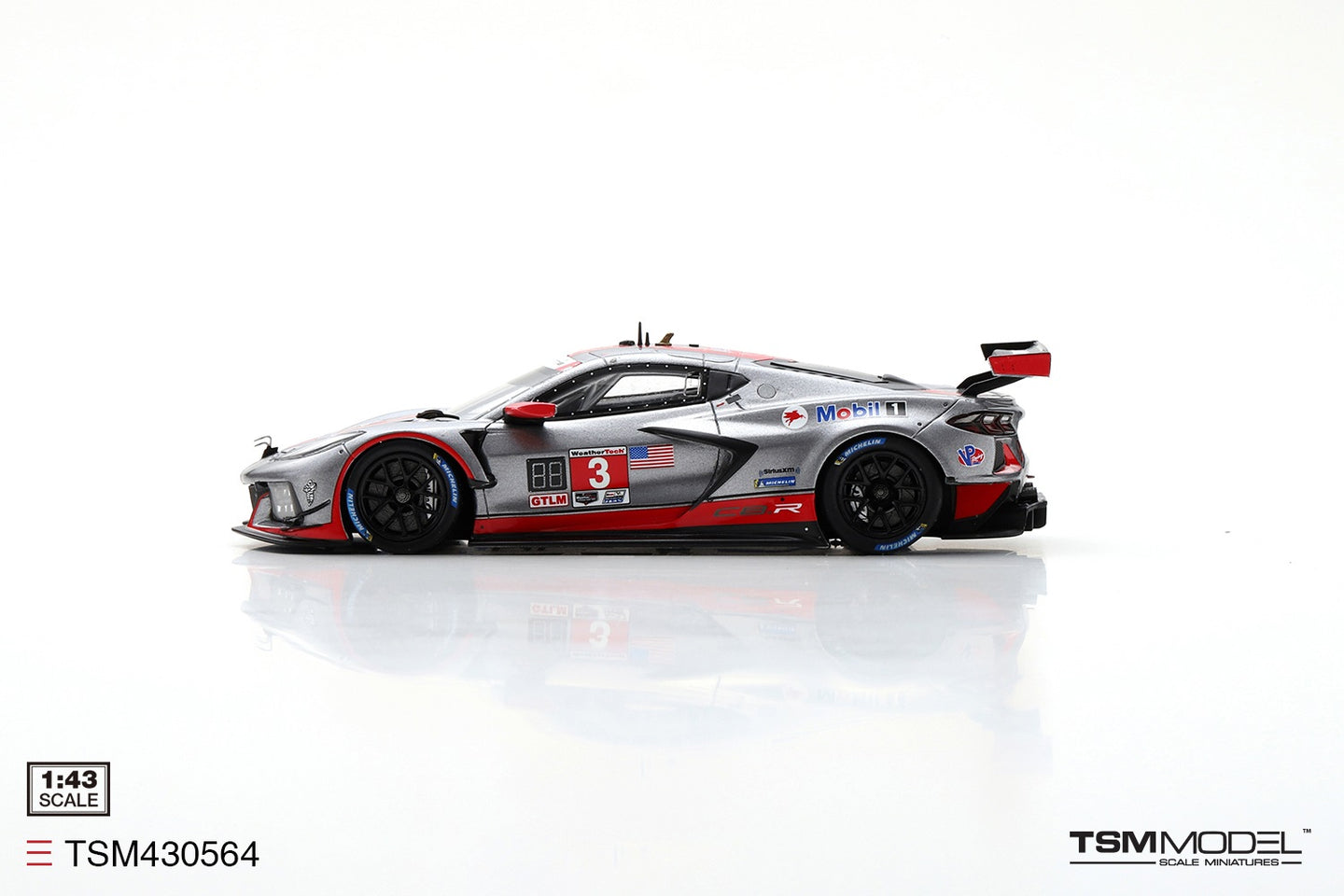 TRUESCALE MINIATURES CORVETTE C8.R NO.3 2021 12 HRS OF SEBRING
