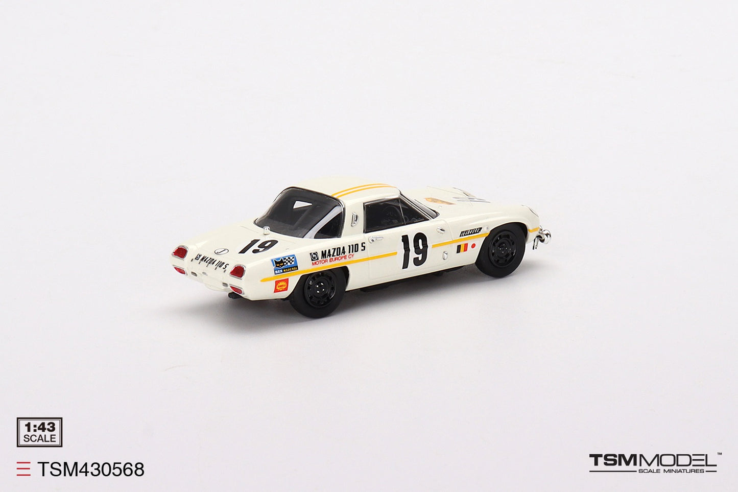 TRUESCALE MINIATURES MAZDA COSMO SPORT NO.19 1968 MARATHON DE LA ROUTE 1968