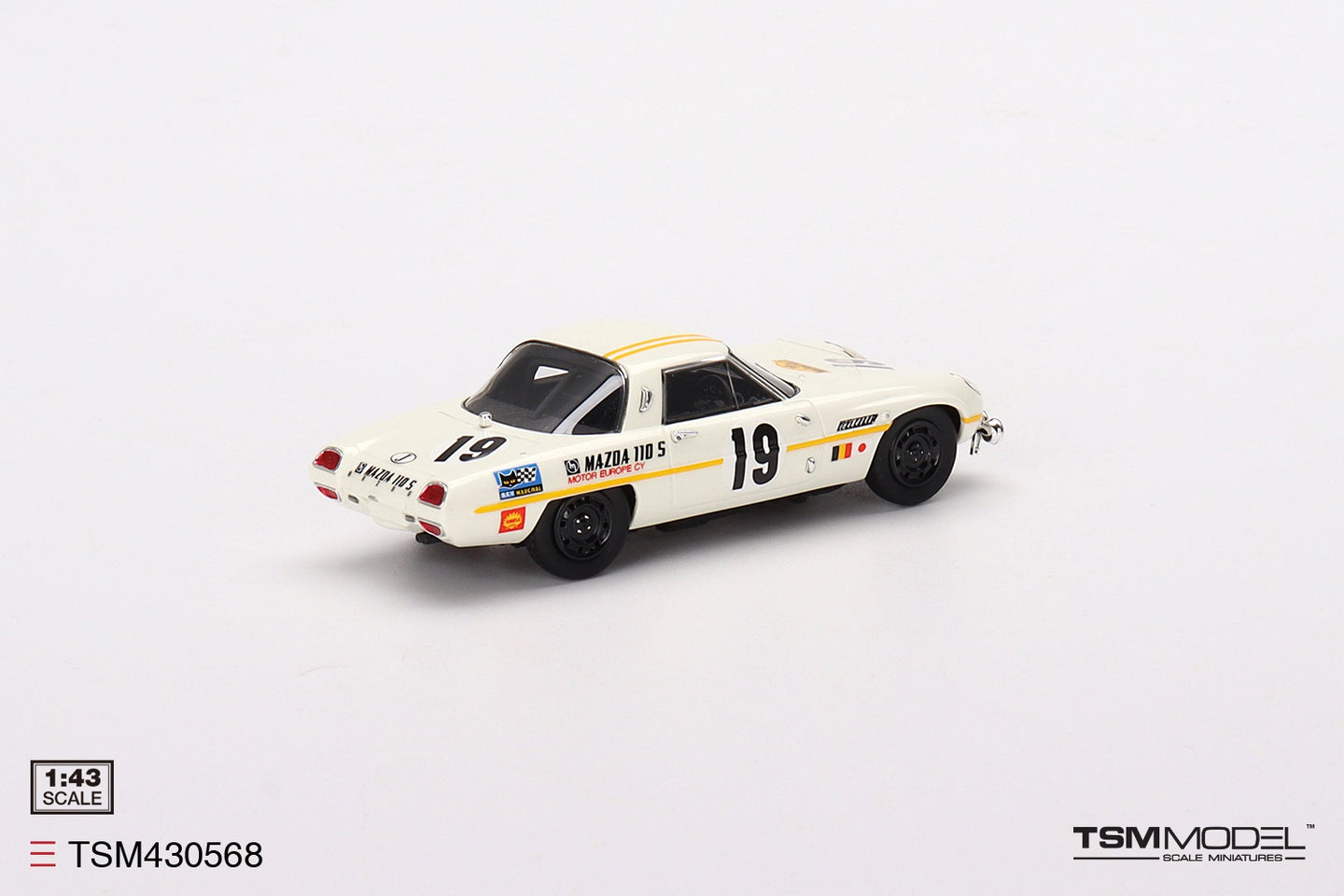 TRUESCALE MINIATURES MAZDA COSMO SPORT NO.19 1968 MARATHON DE LA ROUTE 1968
