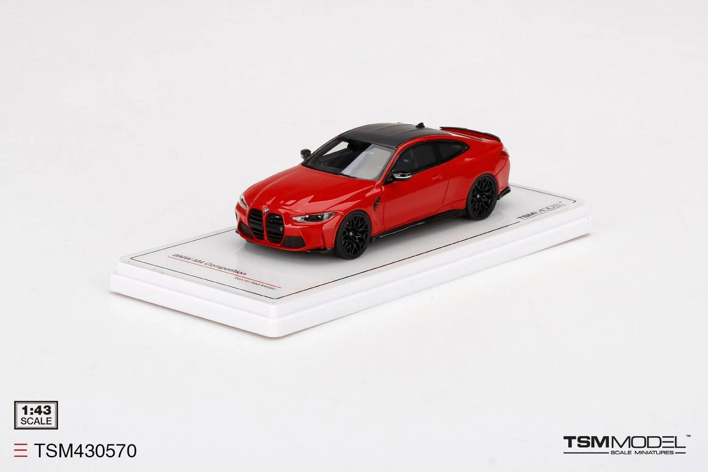 TRUESCALE MINIATURES BMW M4 COMPETITION (G82) TORONTO RED METALLIC
