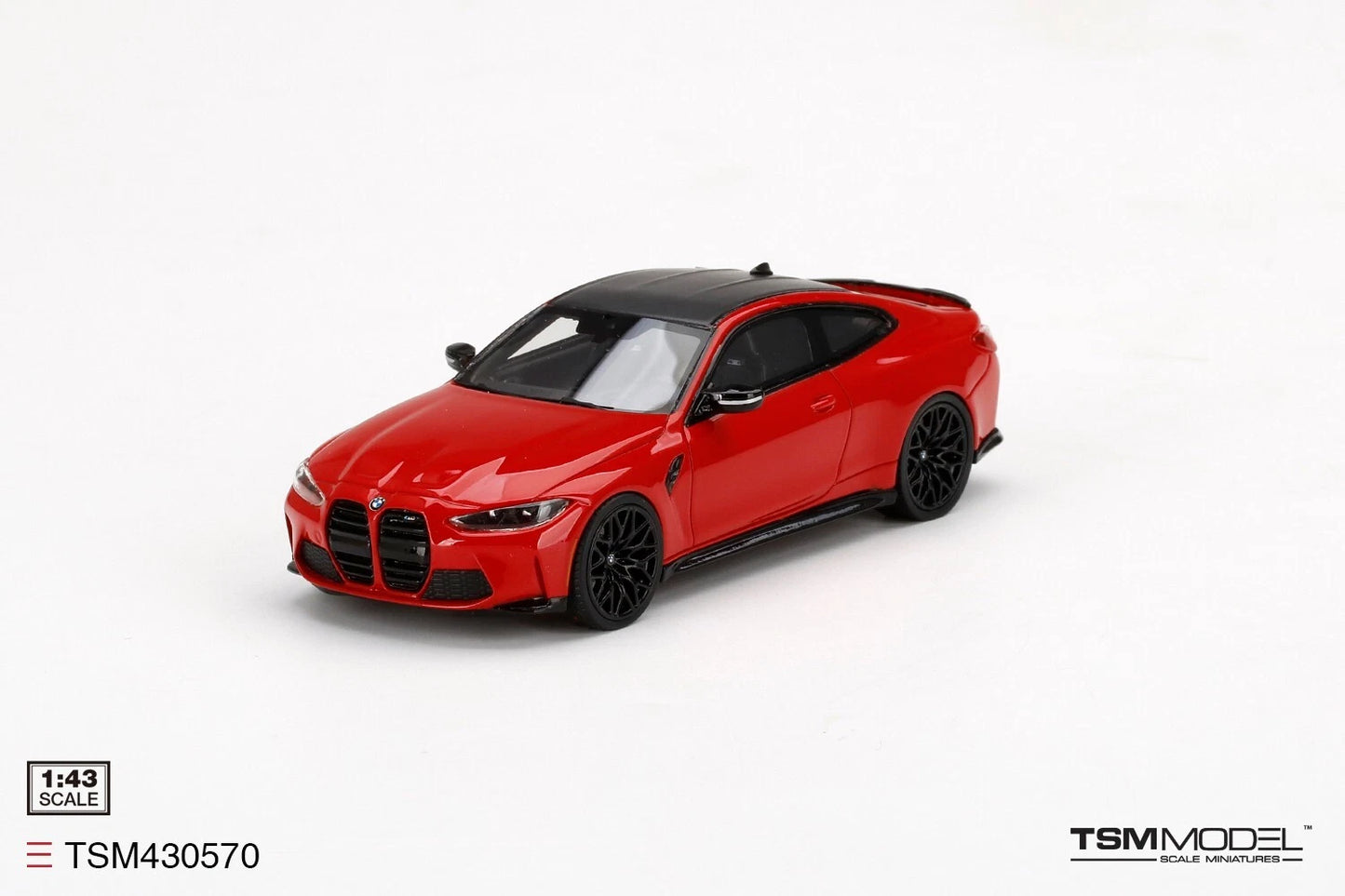 TRUESCALE MINIATURES BMW M4 COMPETITION (G82) TORONTO RED METALLIC