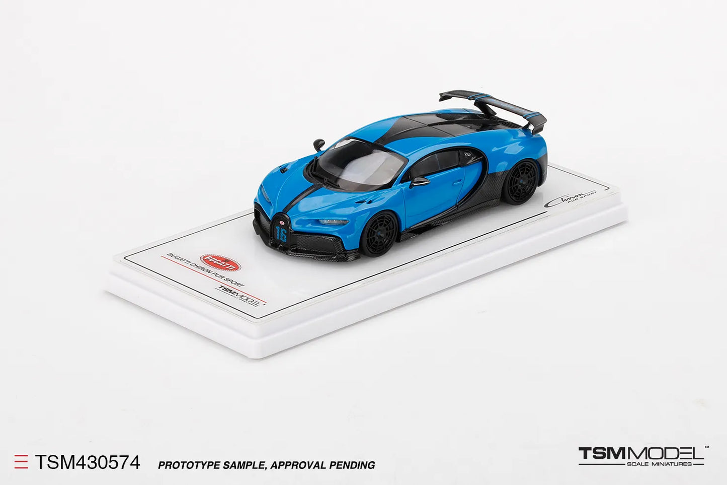 TRUE SCALE MINIATURES BUGATTI CHIRON PUR SPORT BLUE