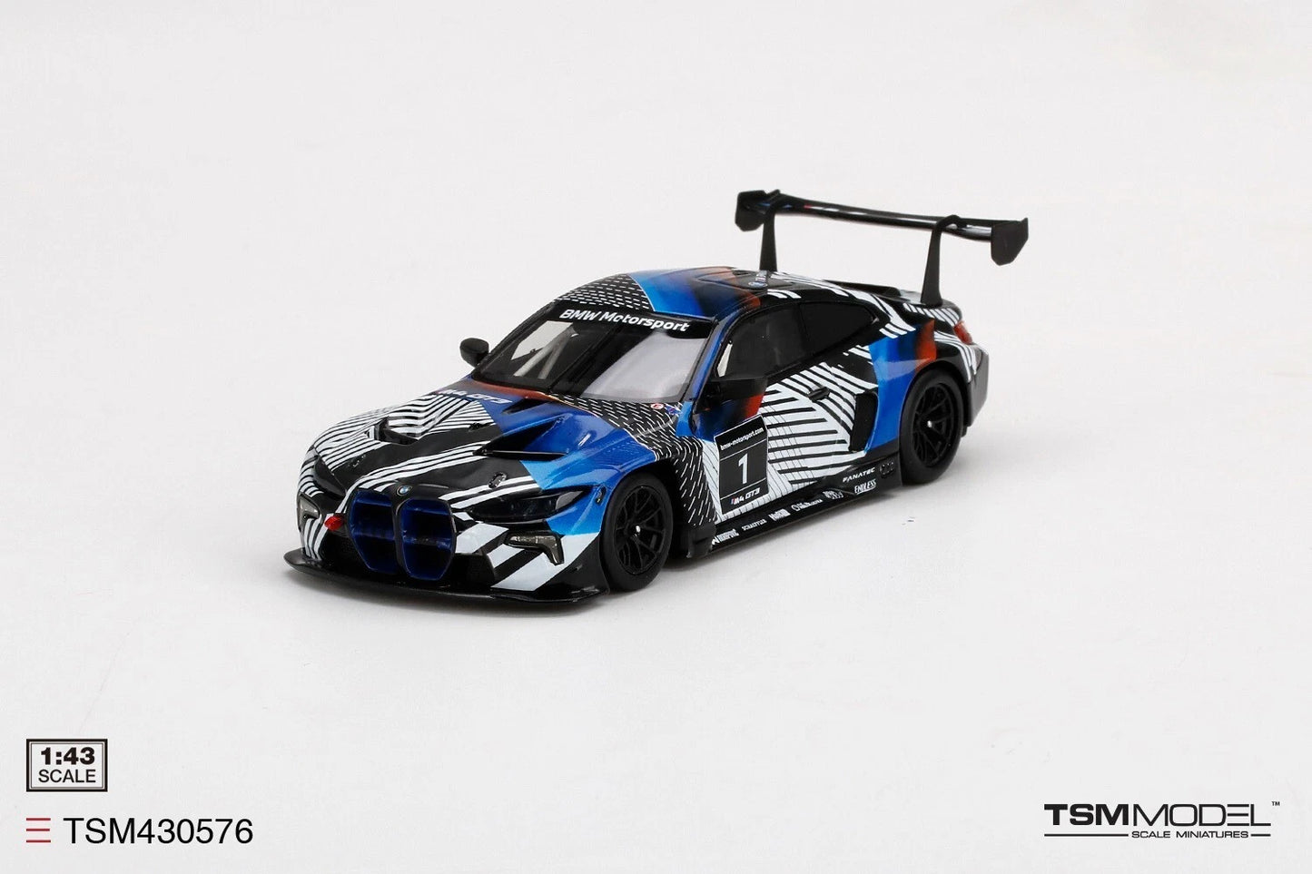 TRUESCALE MINIATURES BMW M4 GT3 TEST CAR VER 1