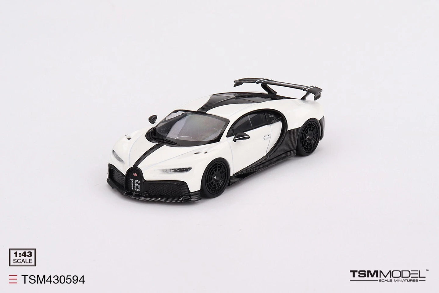 TRUESCALE MINIATURES BUGATTI CHIRON PUR SPORT WHITE (DIECAST)