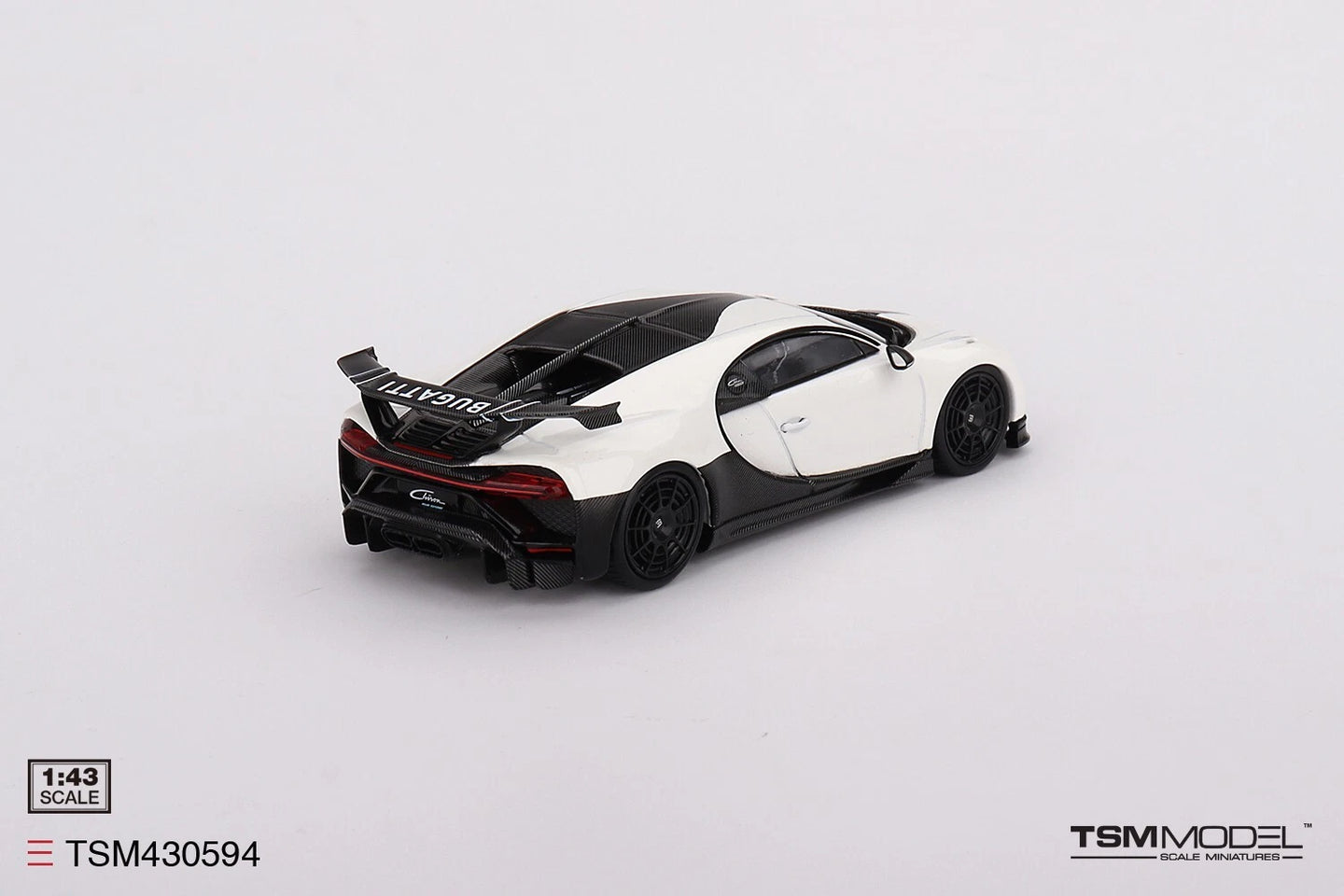 TRUESCALE MINIATURES BUGATTI CHIRON PUR SPORT WHITE (DIECAST)