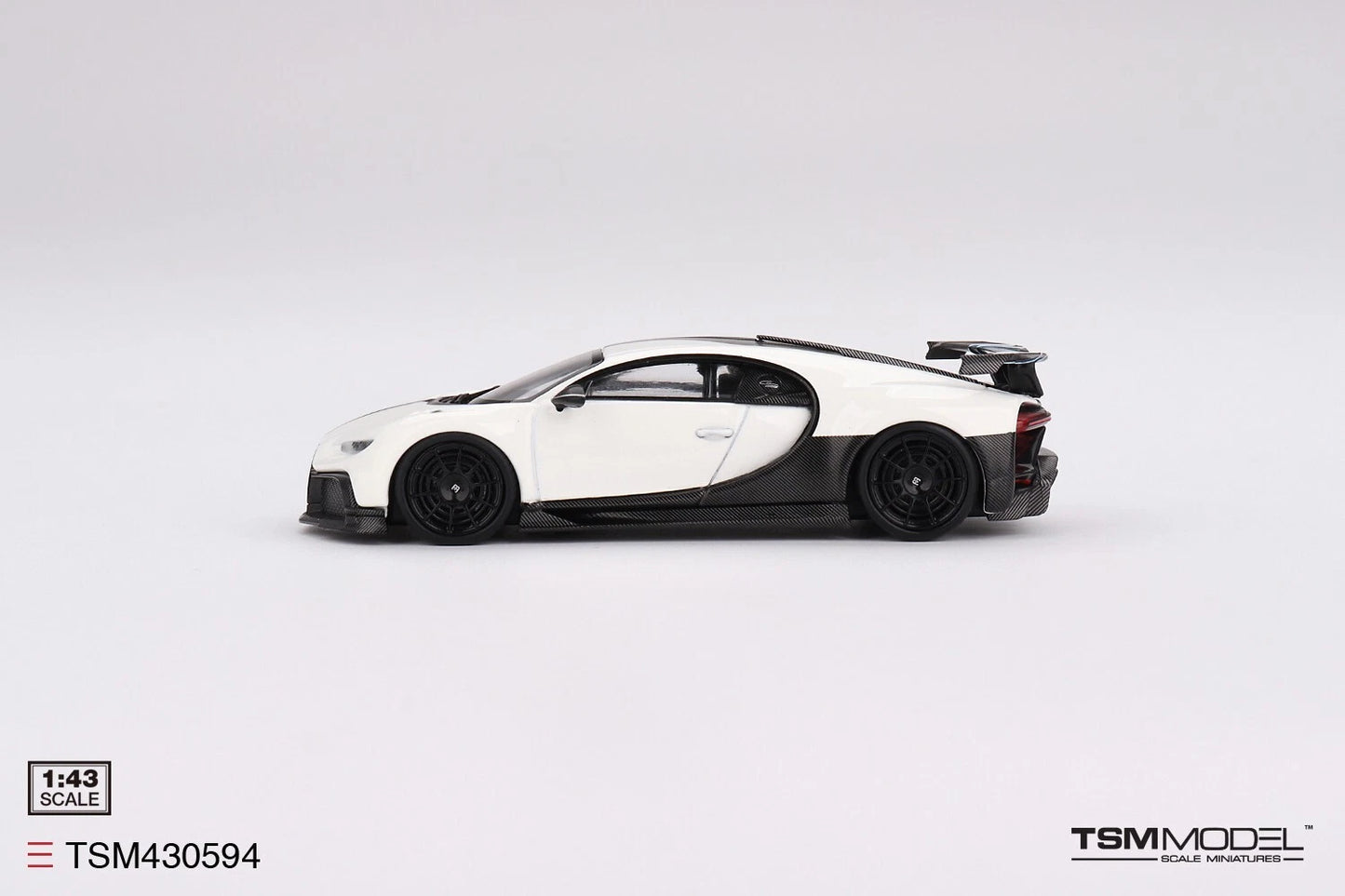 TRUESCALE MINIATURES BUGATTI CHIRON PUR SPORT WHITE (DIECAST)
