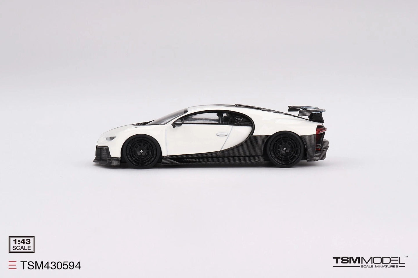 TRUESCALE MINIATURES BUGATTI CHIRON PUR SPORT WHITE (DIECAST)