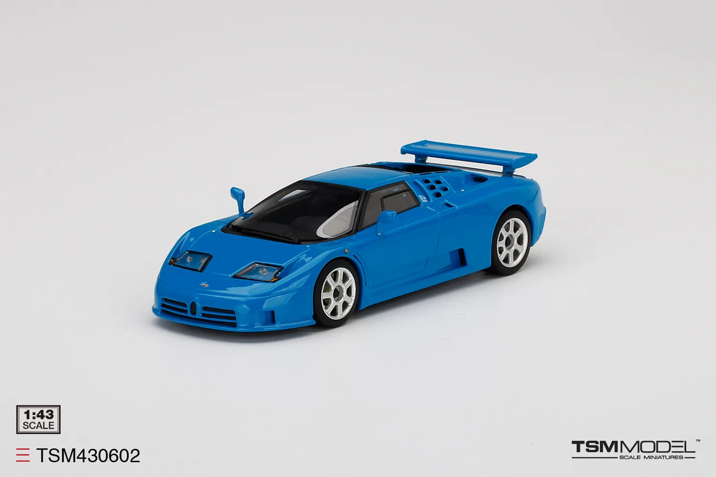TRUE SCALE MINIATURES BUGATTI EB110 SUPER SPORT BLU BUGATTI