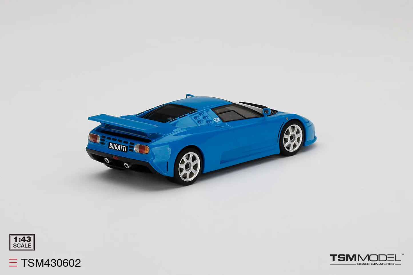 TRUE SCALE MINIATURES BUGATTI EB110 SUPER SPORT BLU BUGATTI