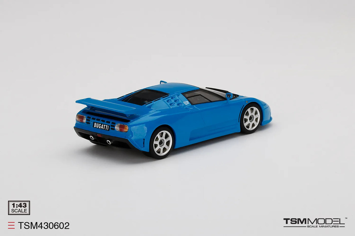 TRUE SCALE MINIATURES BUGATTI EB110 SUPER SPORT BLU BUGATTI