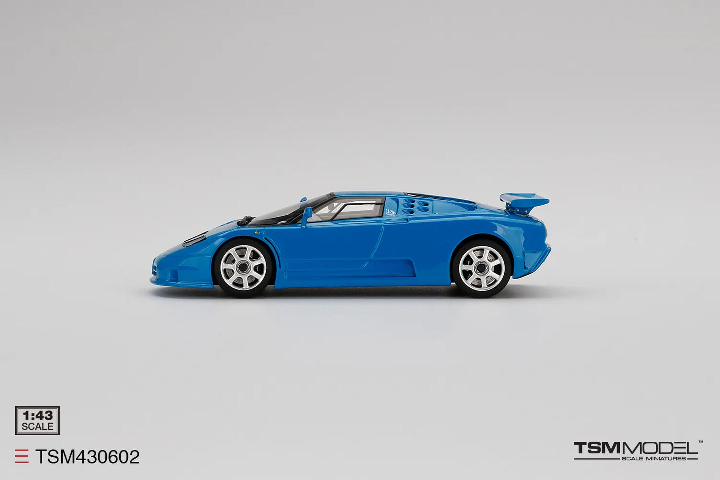 TRUE SCALE MINIATURES BUGATTI EB110 SUPER SPORT BLU BUGATTI