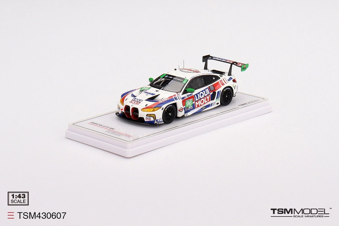 TRUESCALE MINIATURES BMW M4 GT3 NO.96 TURNER MOTORSPORTS 2022 IMSA DAYTONA 24 HRS
