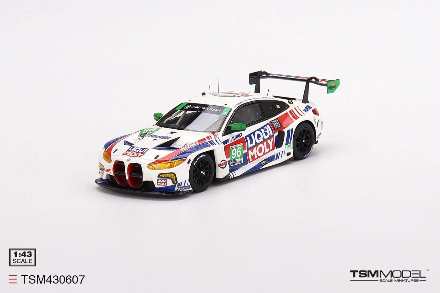TRUESCALE MINIATURES BMW M4 GT3 NO.96 TURNER MOTORSPORTS 2022 IMSA DAYTONA 24 HRS