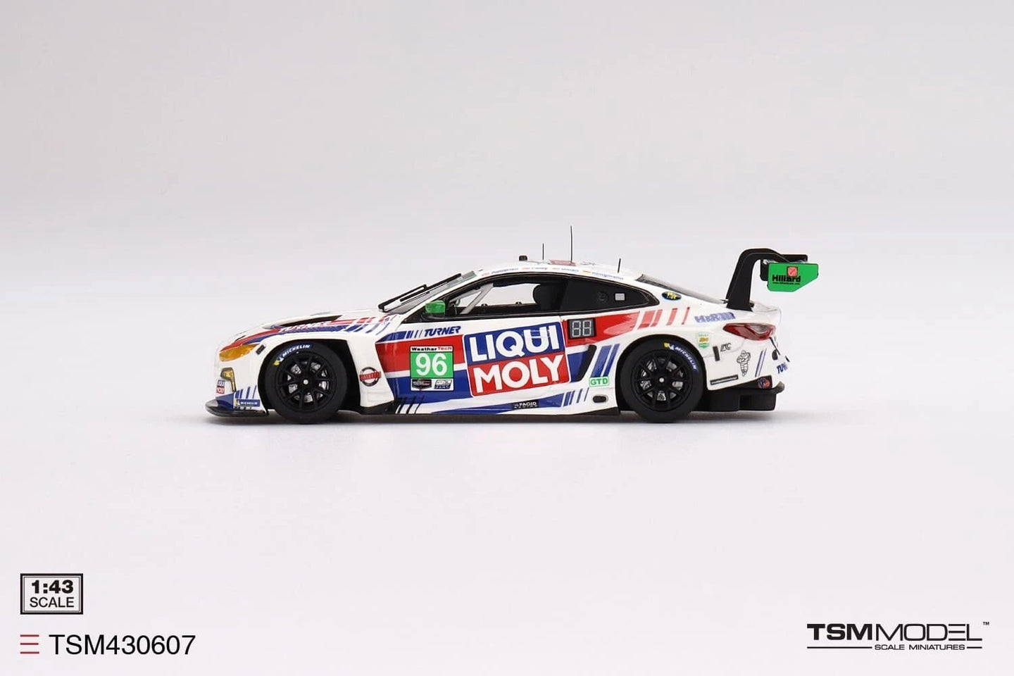TRUESCALE MINIATURES BMW M4 GT3 NO.96 TURNER MOTORSPORTS 2022 IMSA DAYTONA 24 HRS