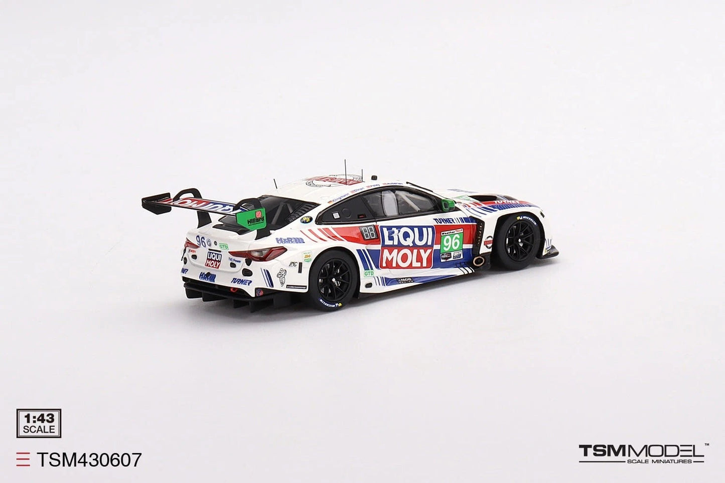 TRUESCALE MINIATURES BMW M4 GT3 NO.96 TURNER MOTORSPORTS 2022 IMSA DAYTONA 24 HRS