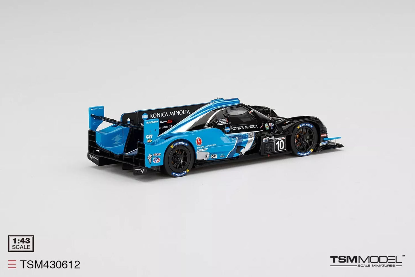 TRUESCALE MINIATURES ACURA ARX-05 DPI NO.10 KONICA MINOLTA ACURA ARX-05 DPI 2022 IMSA DAYTONA 24 HRS POLE SITTER