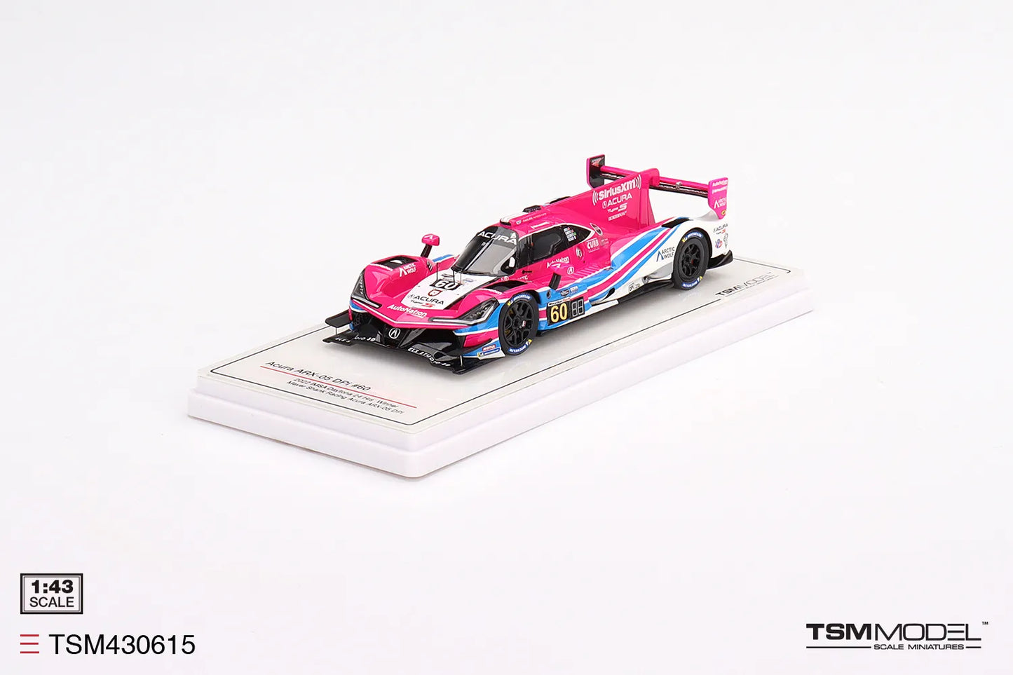 TRUE SCALE MINIATURES ACURA ARX-05 DPI NO.60 MEYER SHANK RACING ACURA ARX-05 DPI 2022 IMSA DAYTONA 24 HRS WINNER