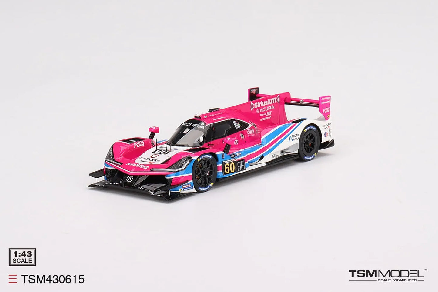 TRUE SCALE MINIATURES ACURA ARX-05 DPI NO.60 MEYER SHANK RACING ACURA ARX-05 DPI 2022 IMSA DAYTONA 24 HRS WINNER