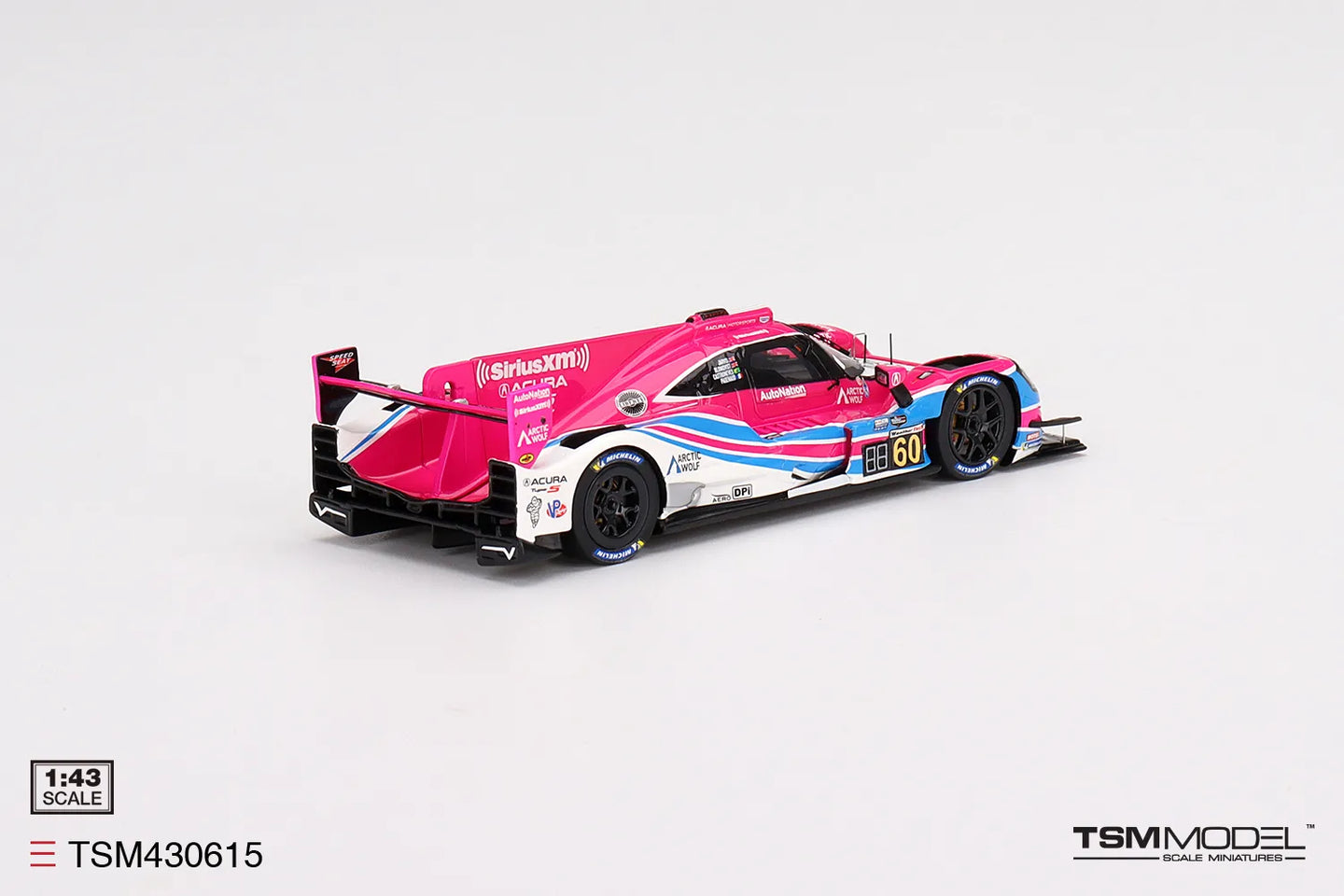 TRUE SCALE MINIATURES ACURA ARX-05 DPI NO.60 MEYER SHANK RACING ACURA ARX-05 DPI 2022 IMSA DAYTONA 24 HRS WINNER
