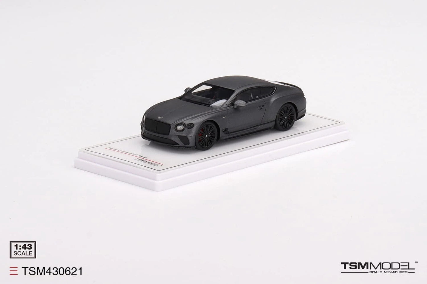 TRUESCALE MINIATURES BENTLEY CONTINENTAL GT SPEED 2022 ANTHRACITE SATIN