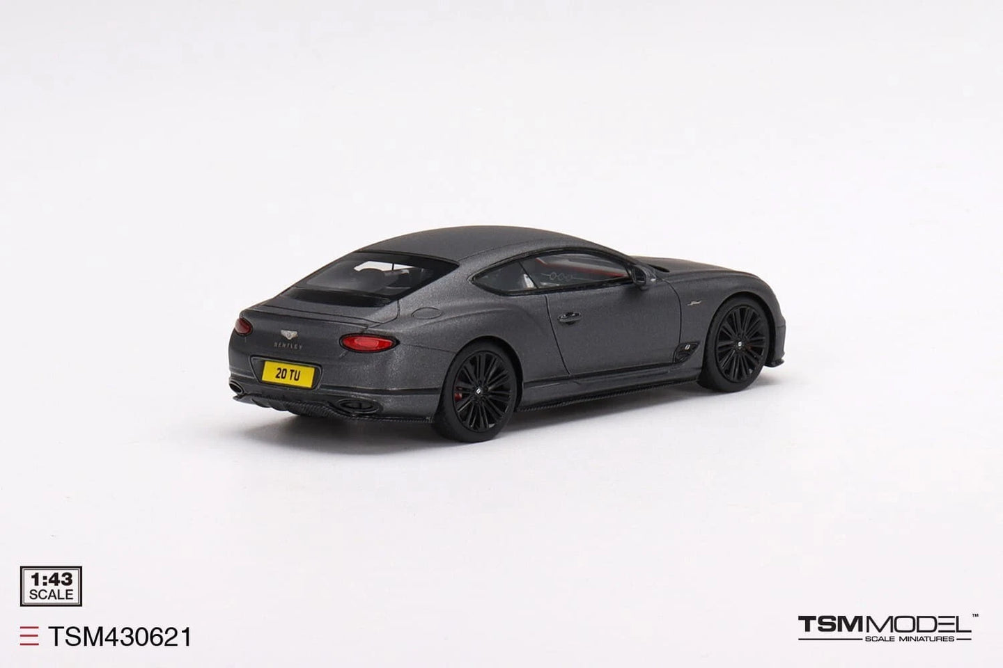TRUESCALE MINIATURES BENTLEY CONTINENTAL GT SPEED 2022 ANTHRACITE SATIN