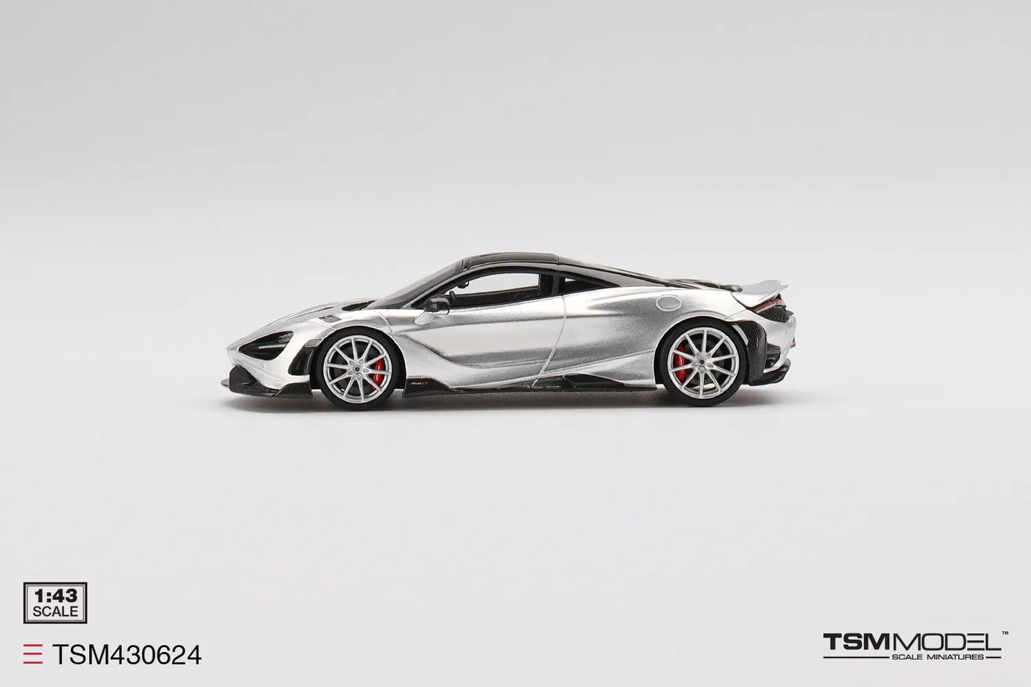 TRUE SCALE MINIATURES MCLAREN 765LT ICE SILVER