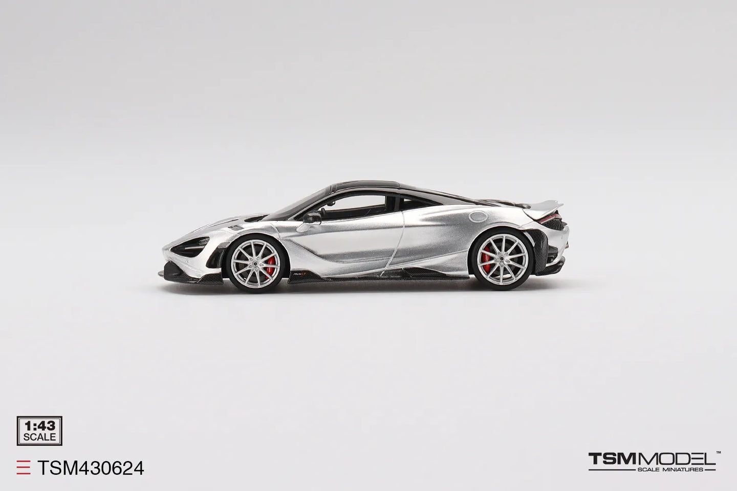 TRUE SCALE MINIATURES MCLAREN 765LT ICE SILVER