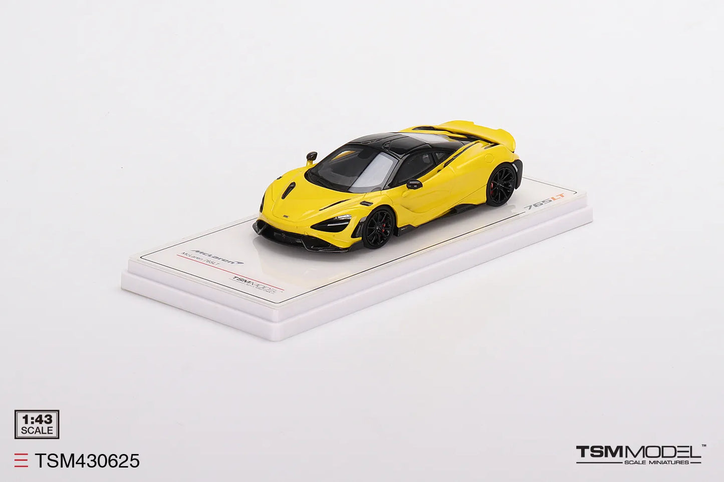 TRUE SCALE MINIATURES MCLAREN 765LT SICILIAN YELLOW (RESIN)