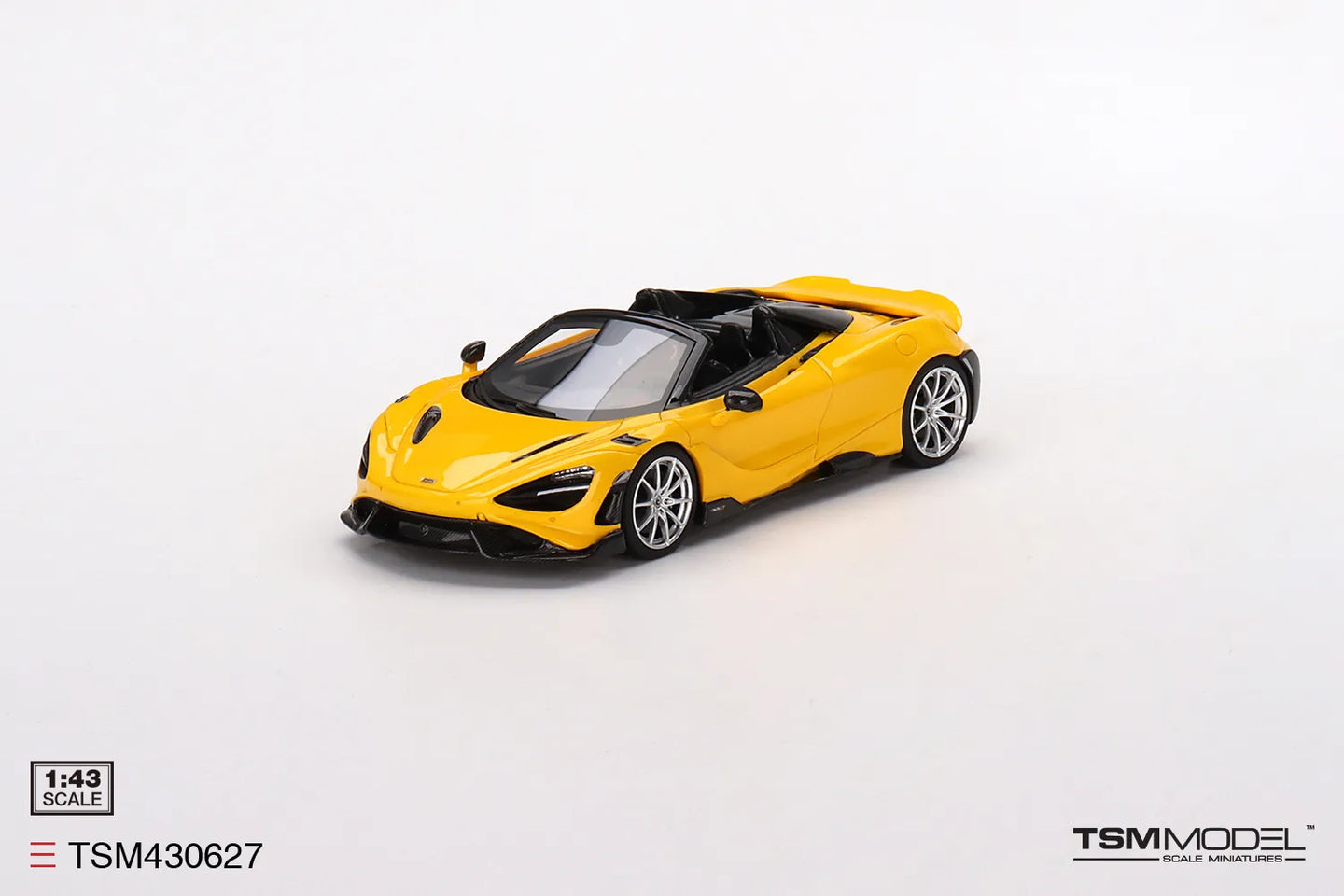 TRUE SCALE MINIATURES MCLAREN 765LT SPIDER VOLCANO YELLOW