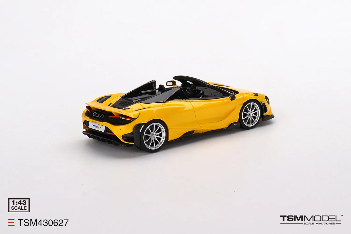TRUE SCALE MINIATURES MCLAREN 765LT SPIDER VOLCANO YELLOW