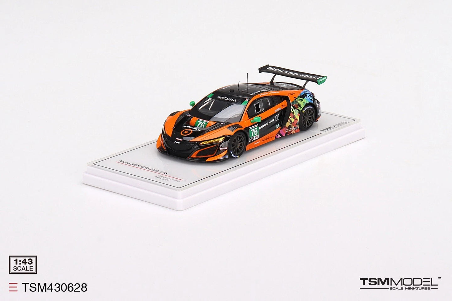 TRUESCALE MINIATURES ACURA NSX GT3 EVO NO.76 COMPASS RACING IMSA 2021