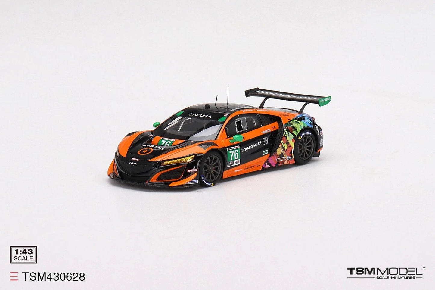 TRUESCALE MINIATURES ACURA NSX GT3 EVO NO.76 COMPASS RACING IMSA 2021