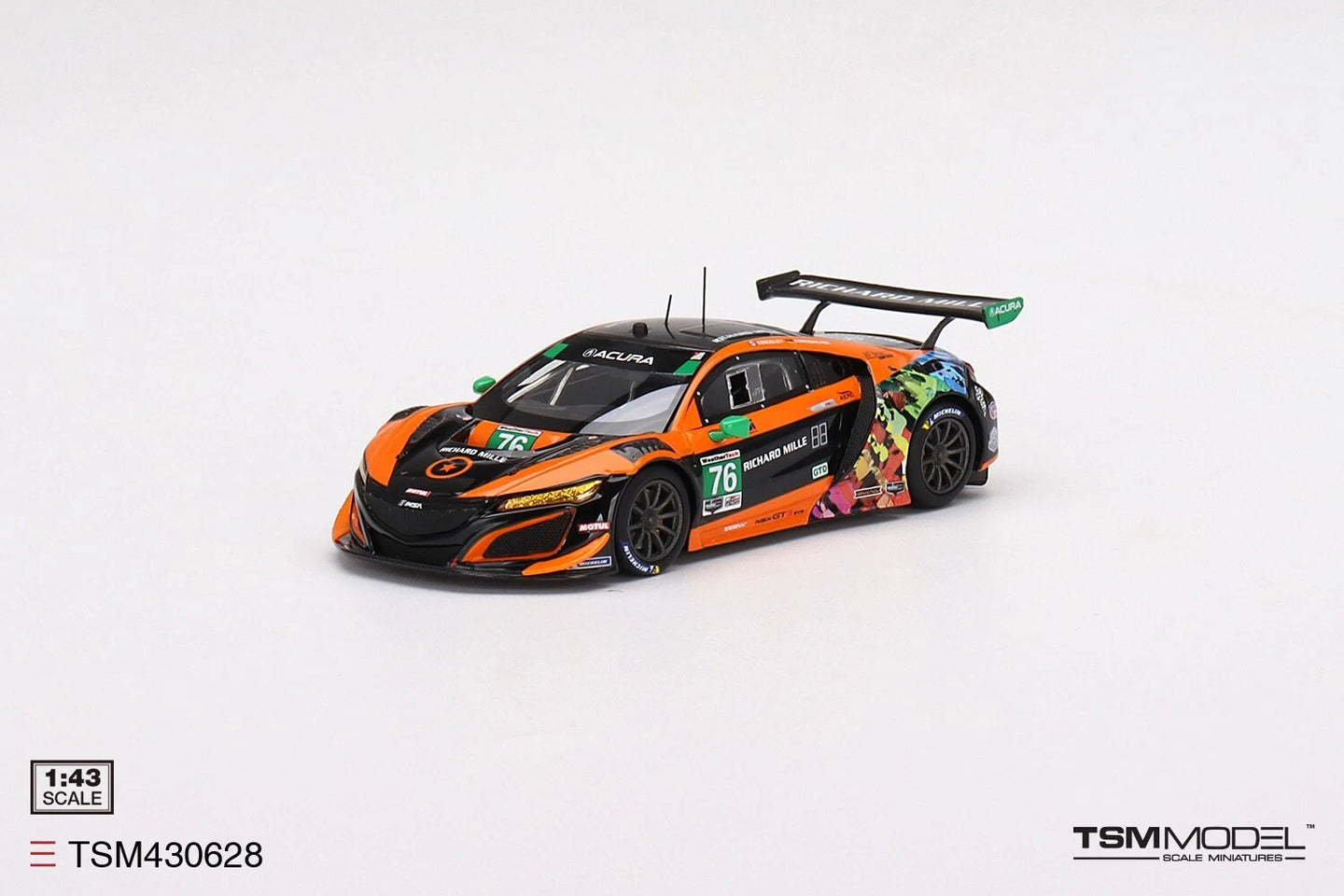 TRUESCALE MINIATURES ACURA NSX GT3 EVO NO.76 COMPASS RACING IMSA 2021