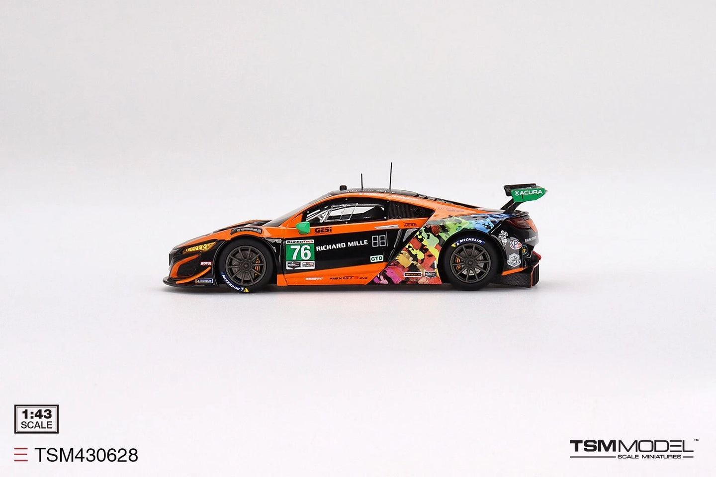TRUESCALE MINIATURES ACURA NSX GT3 EVO NO.76 COMPASS RACING IMSA 2021
