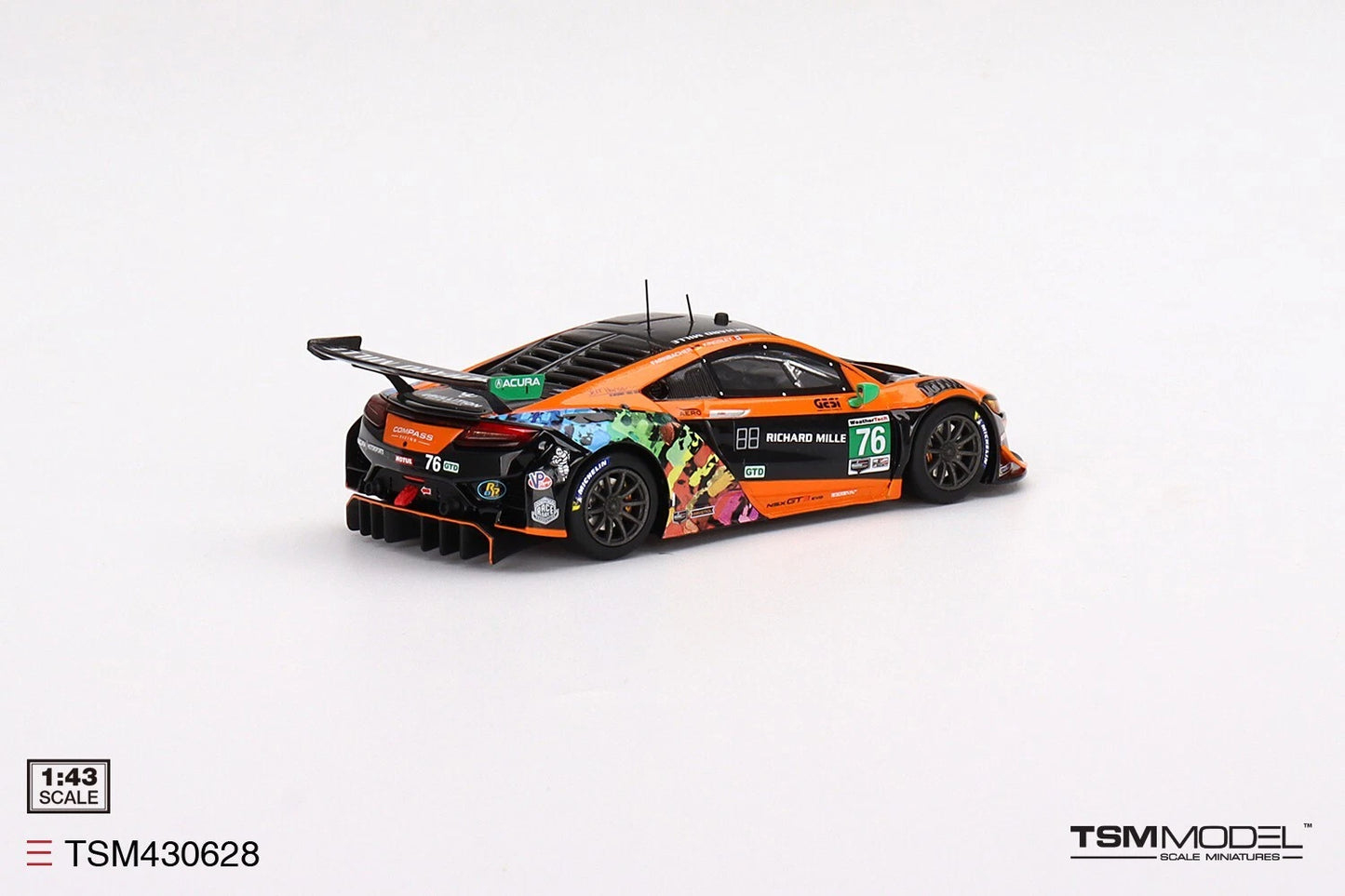 TRUESCALE MINIATURES ACURA NSX GT3 EVO NO.76 COMPASS RACING IMSA 2021
