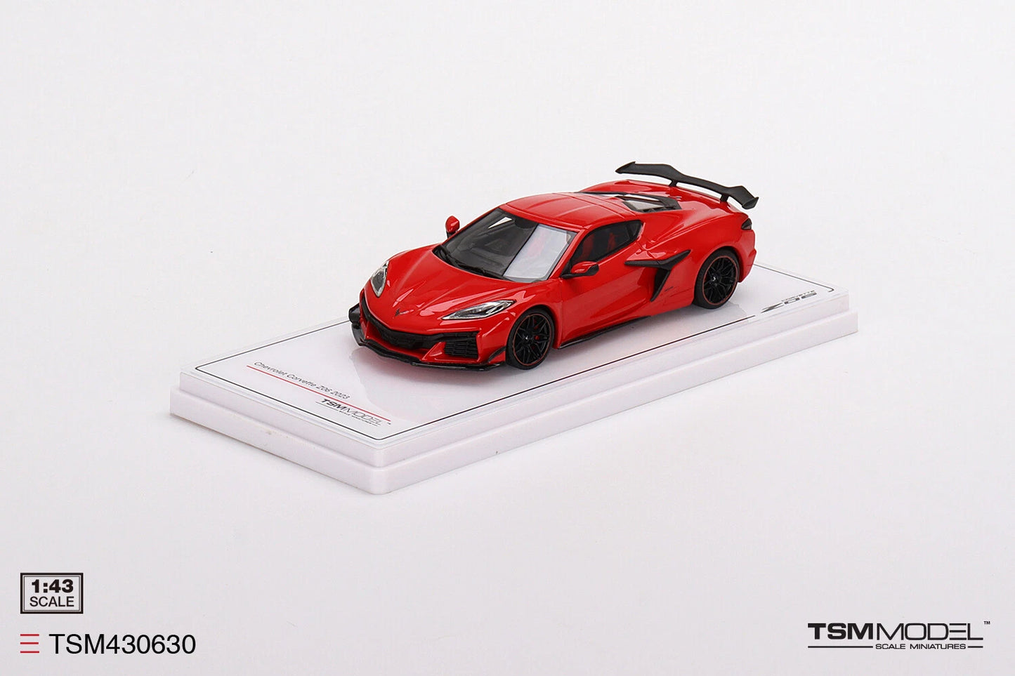 TRUESCALE MINIATURES CHEVROLET CORVETTE Z06 2023 TORCH RED  (RESIN)