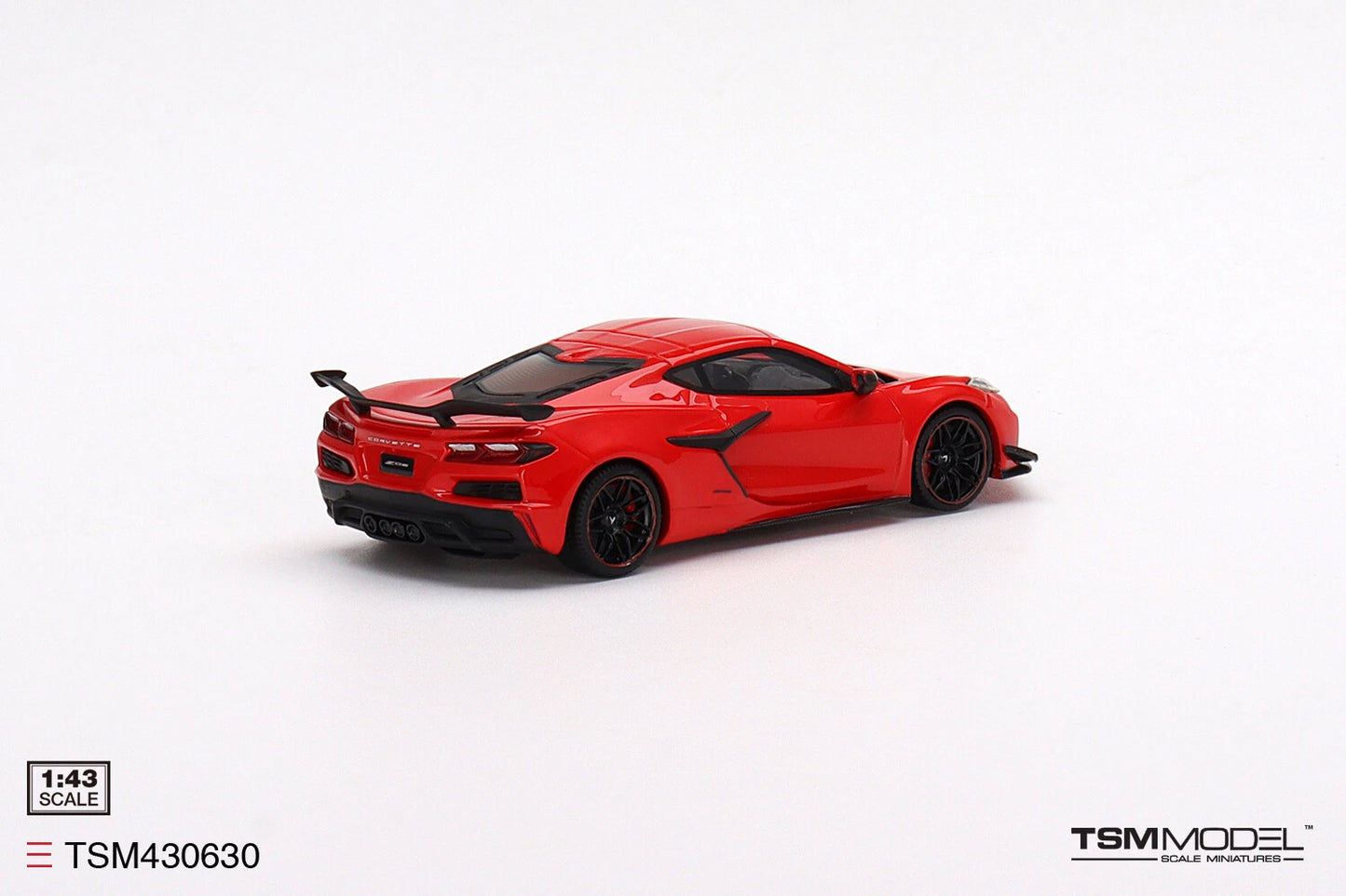 TRUESCALE MINIATURES CHEVROLET CORVETTE Z06 2023 TORCH RED  (RESIN)