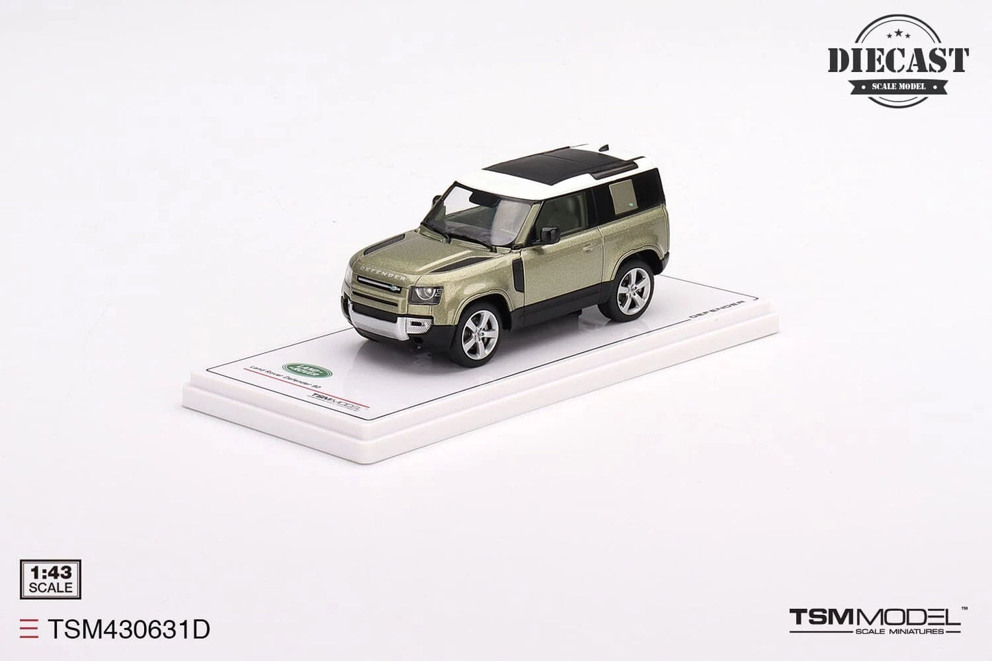 TRUE SCALE MINIATURES LAND ROVER DEFENDER 90 FIRST EDITION PANGEA GREEN