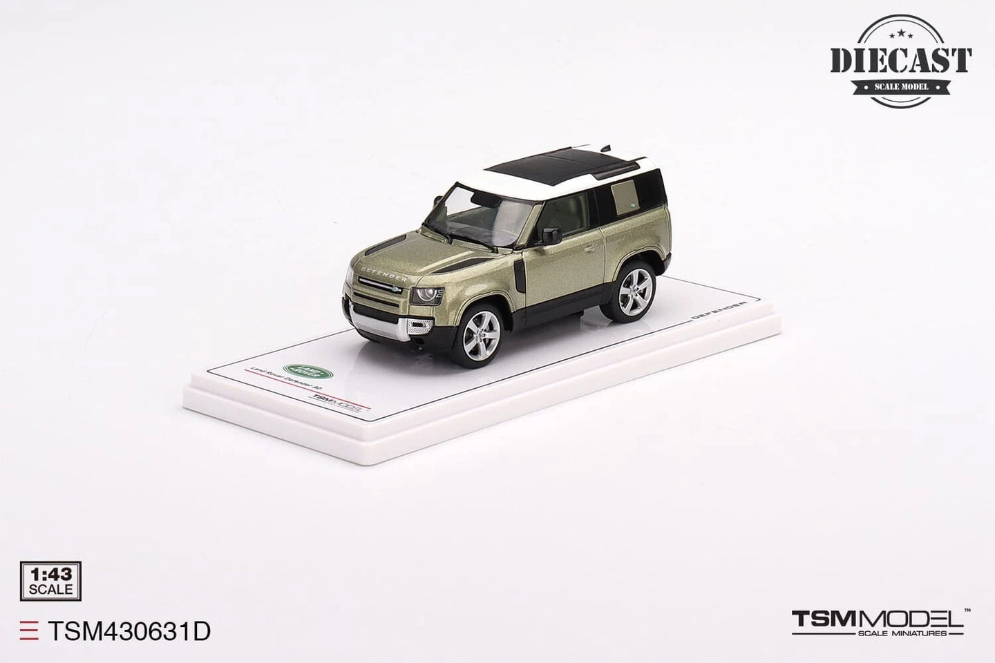 TRUE SCALE MINIATURES LAND ROVER DEFENDER 90 FIRST EDITION PANGEA GREEN