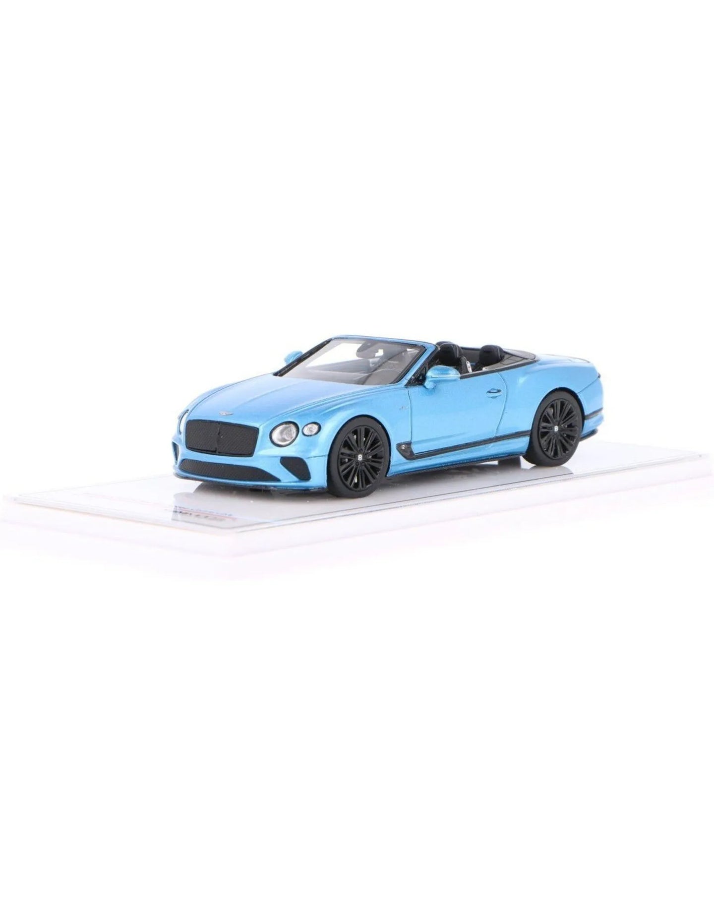 TRUE SCALE MINIATURES BENTLEY CONTINENTAL GT SPEED CONVERTIBLE 2022 KINGFISHER (RESIN)