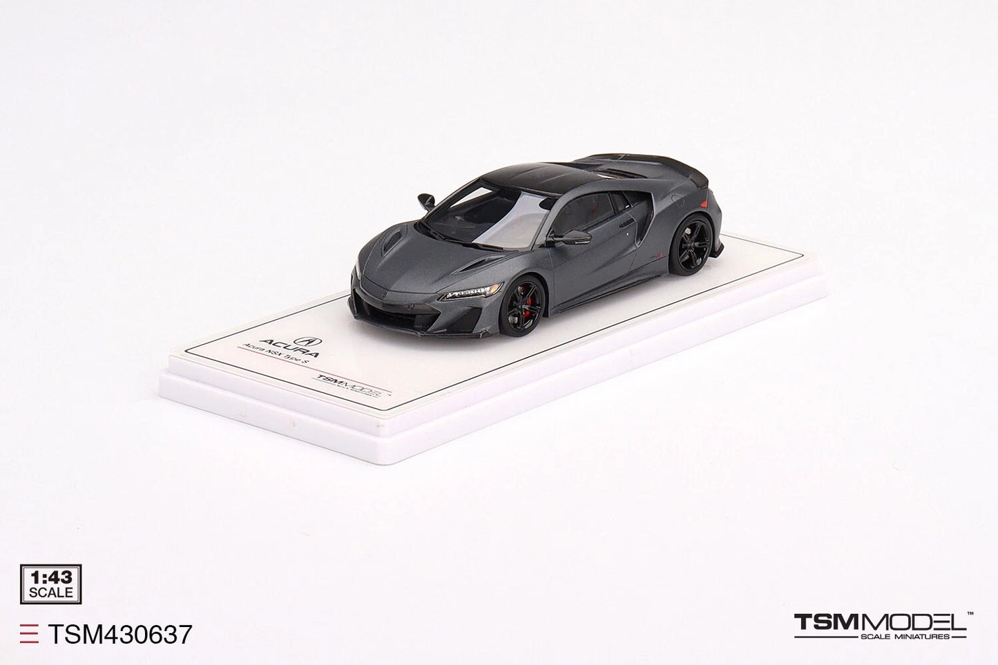 TRUESCALE MINIATURES ACURA NSX TYPE S 2022 GOTHAM GRAY MATTE