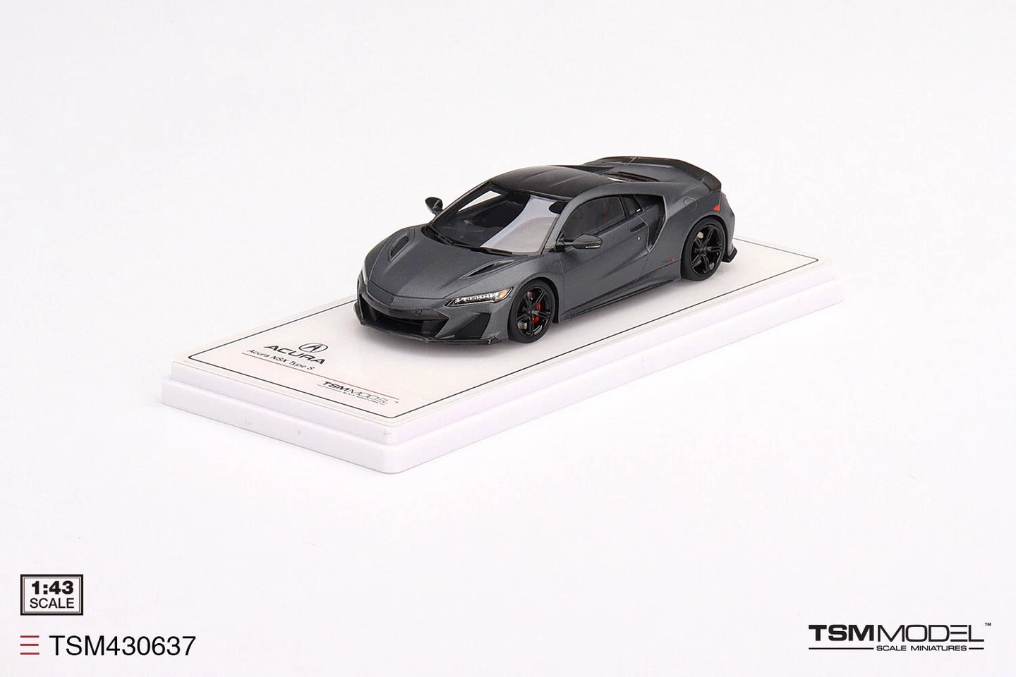 TRUESCALE MINIATURES ACURA NSX TYPE S 2022 GOTHAM GRAY MATTE