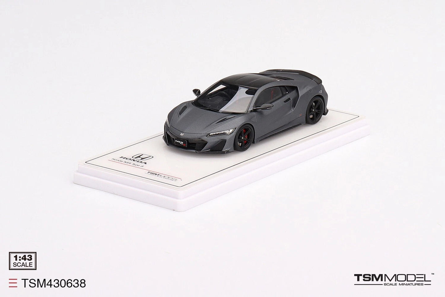 TRUESCALE MINIATURES HONDA NSX TYPE S 2022 GOTHAM GRAY MATTE