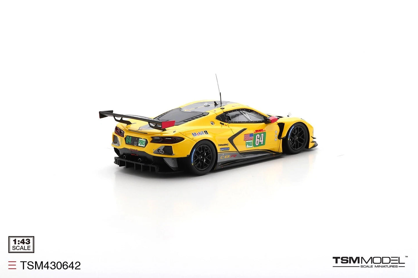 TRUESCALE MINIATURES CHEVROLET CORVETTE C8.R NO.64 CORVETTE RACING 2022 WEC SEBRING 1000 MILES GTE PRO 2ND PLACE